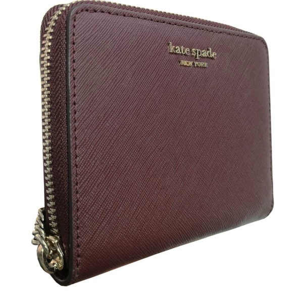 Kate Spade Burgundy Wallet with Chain - Picture 3 of 6